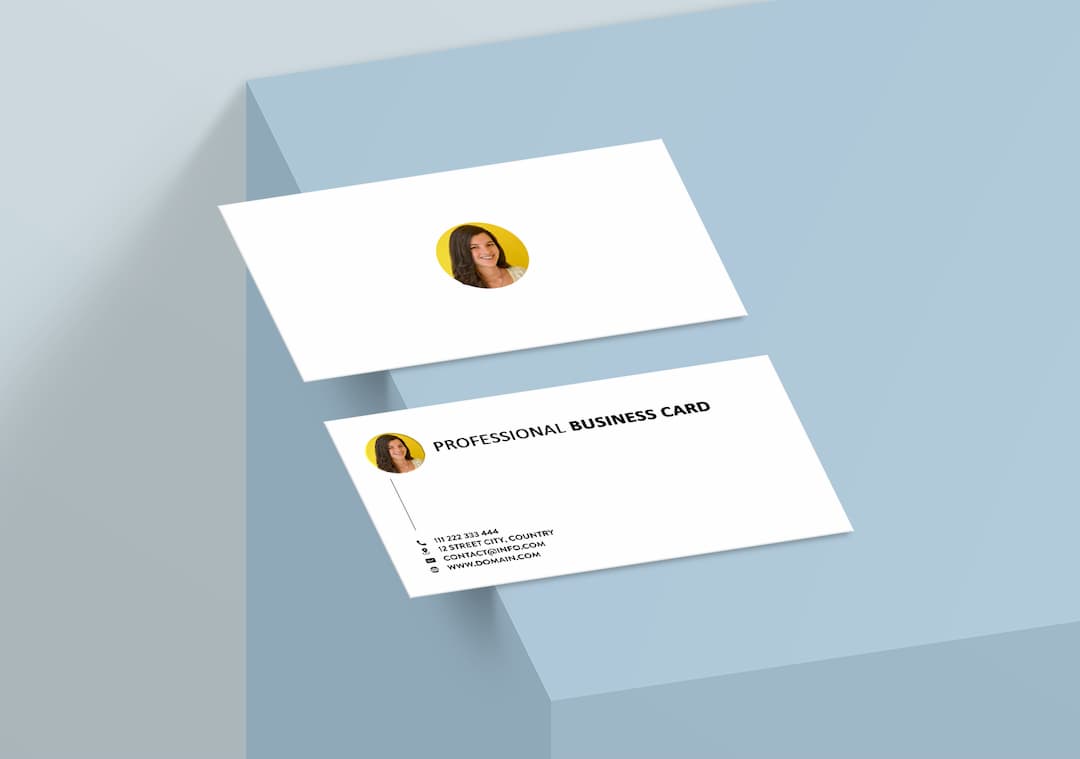 Business card with photo