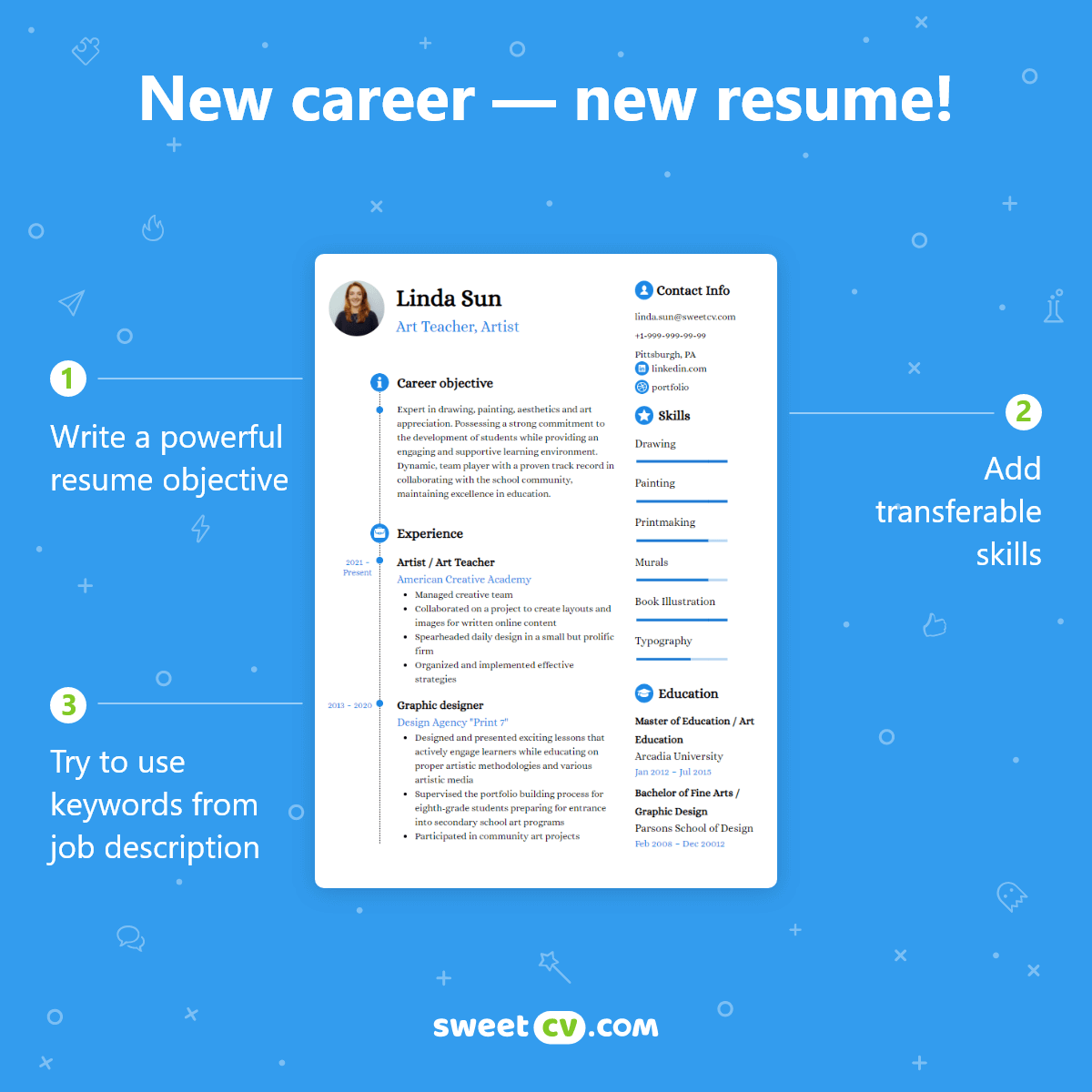 Tips for resume when changing careers
