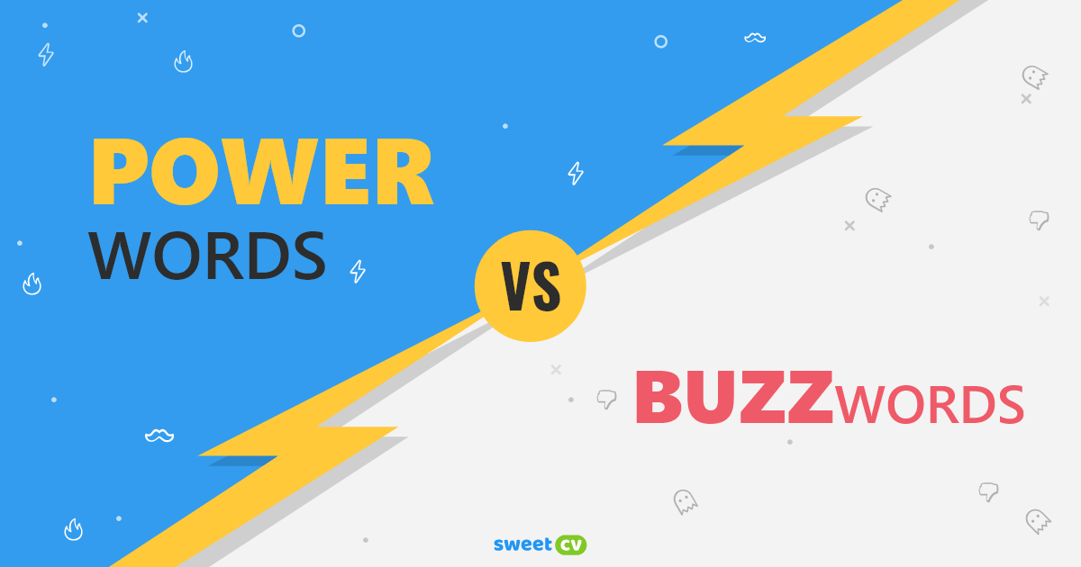 Power words vs buzzwords in resume