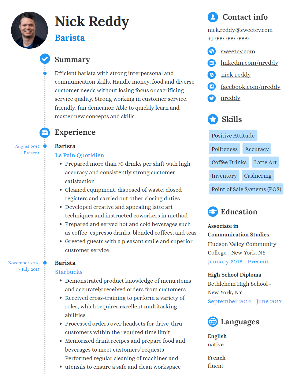 Resume template Nexus