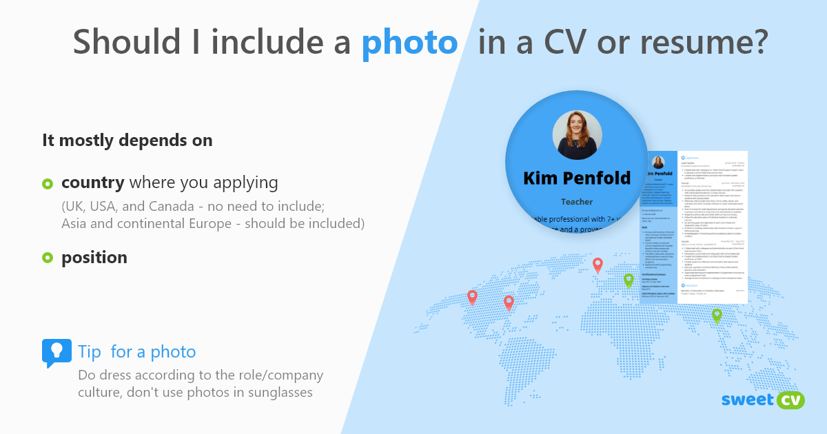 ¿Debería incluir una foto en mi currículum?