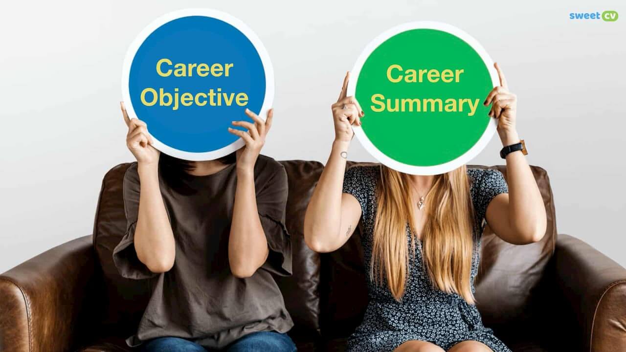Secțiunile “Objective” și “Summary” în Curriculum Vitae.